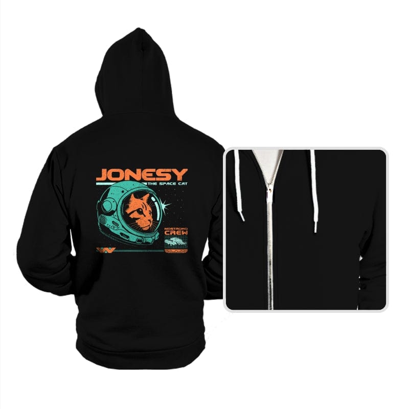 Jonesy The Space Cat  - Hoodies Hoodies RIPT Apparel Small / Black