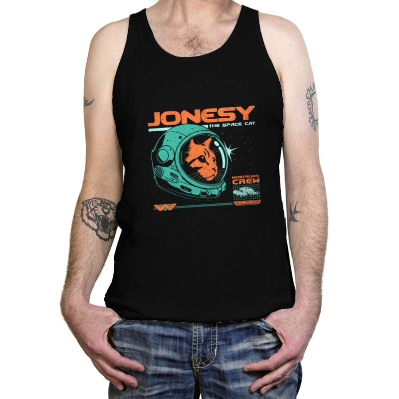 Jonesy The Space Cat  - Tanktop Tanktop RIPT Apparel X-Small / Black