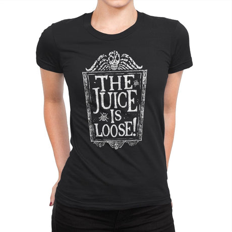 Juice is Loose - Womens Premium T-Shirts RIPT Apparel Small / Black