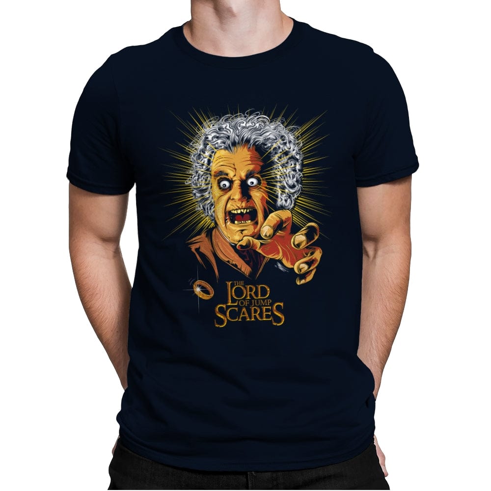 Jump Scare Lord - Mens Premium T-Shirts RIPT Apparel Small / Midnight Navy