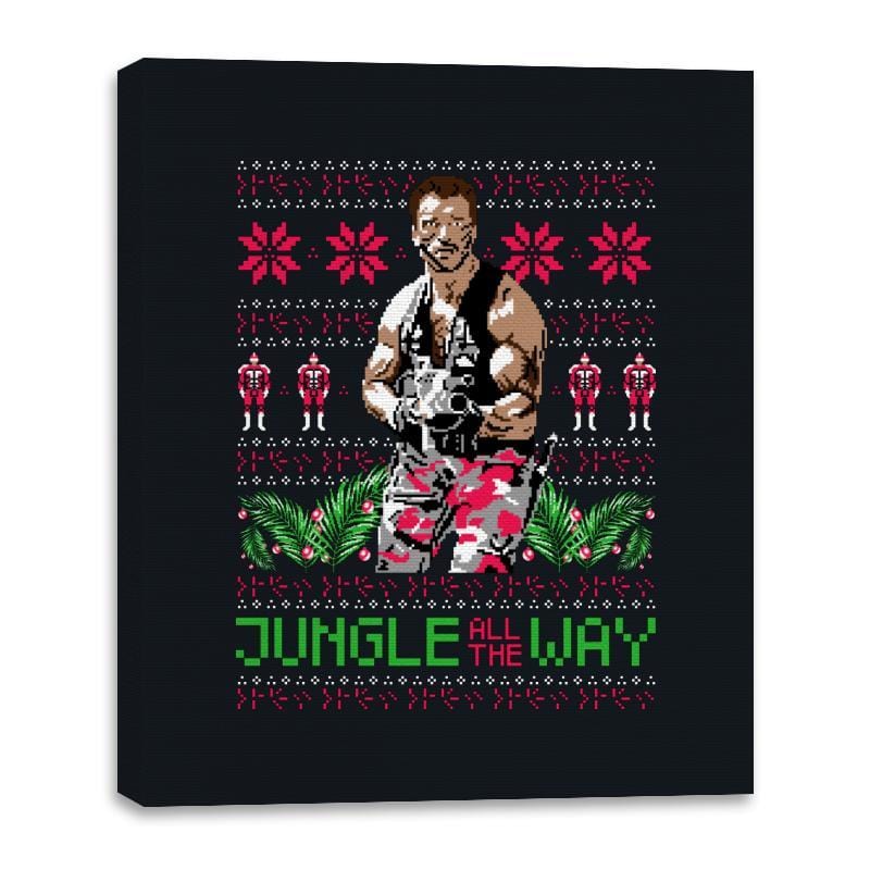 Jungle All The Way - Canvas Wraps Canvas Wraps RIPT Apparel 16x20 / Black