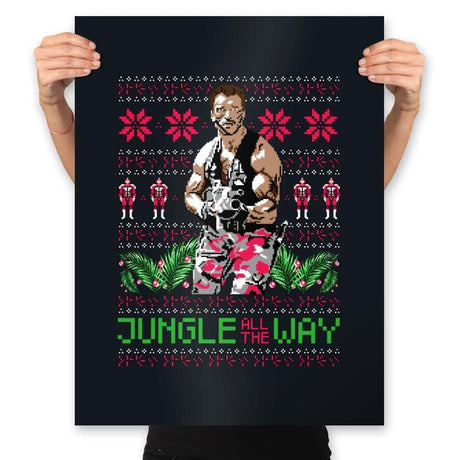 Jungle All The Way - Prints Posters RIPT Apparel 18x24 / Black