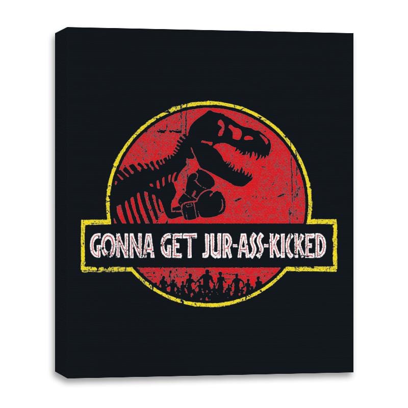 Jur Ass Kicked - Canvas Wraps Canvas Wraps RIPT Apparel 16x20 / Black