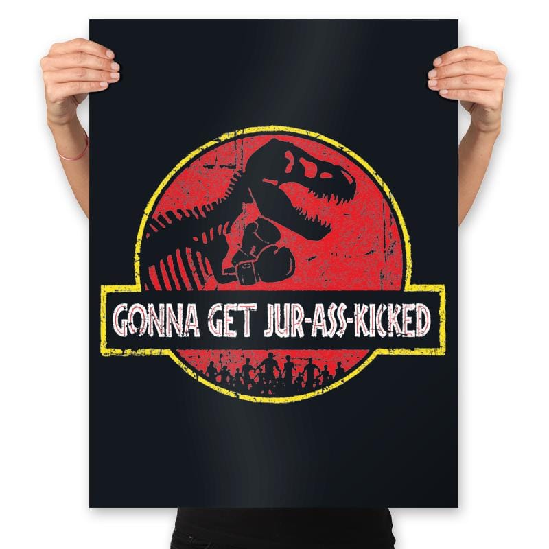 Jur Ass Kicked - Prints Posters RIPT Apparel 18x24 / Black