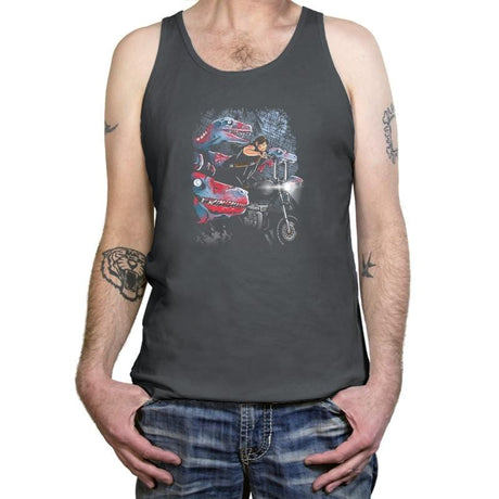 Jurassic Dead Exclusive - Tanktop Tanktop RIPT Apparel X-Small / Asphalt