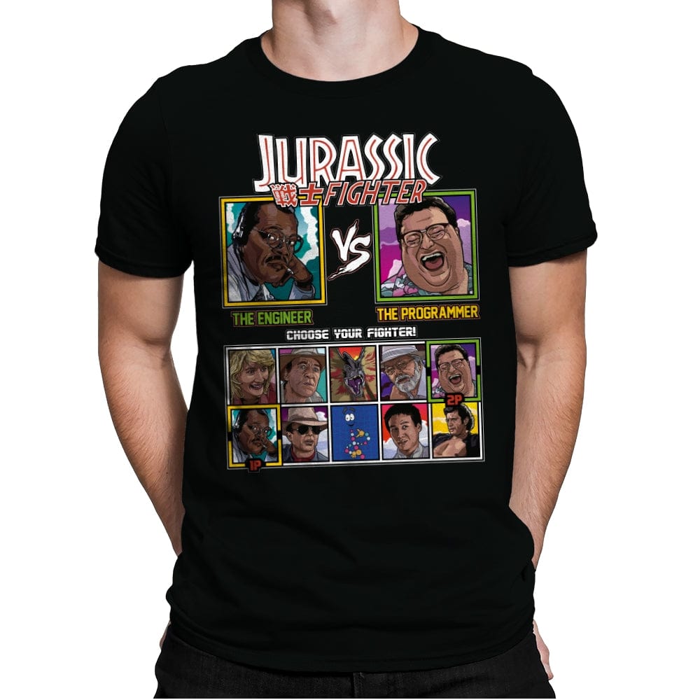 Jurassic Fighter - Mens Premium T-Shirts RIPT Apparel Small / Black