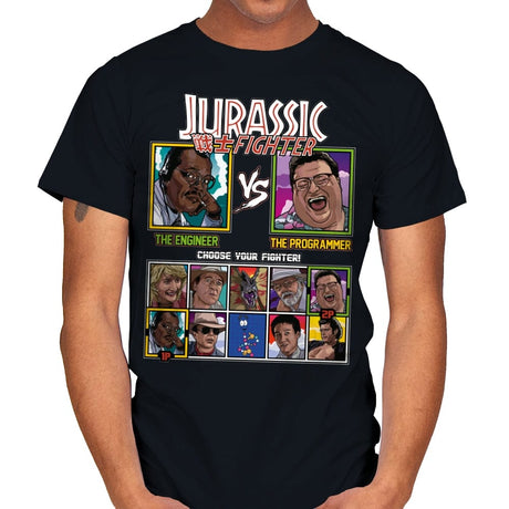 Jurassic Fighter - Mens T-Shirts RIPT Apparel Small / Black