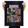 Jurassic Fighter - Prints Posters RIPT Apparel 18x24 / Black