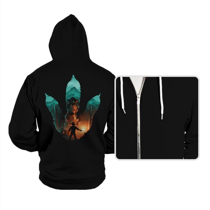 Jurassic Footprint - Hoodies Hoodies RIPT Apparel