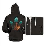 Jurassic Footprint - Hoodies Hoodies RIPT Apparel Small / Black