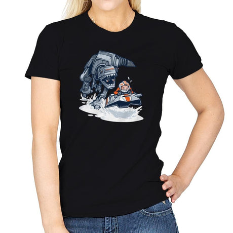 Jurassic Hoth - 80s Blaarg - Womens T-Shirts RIPT Apparel Small / Black