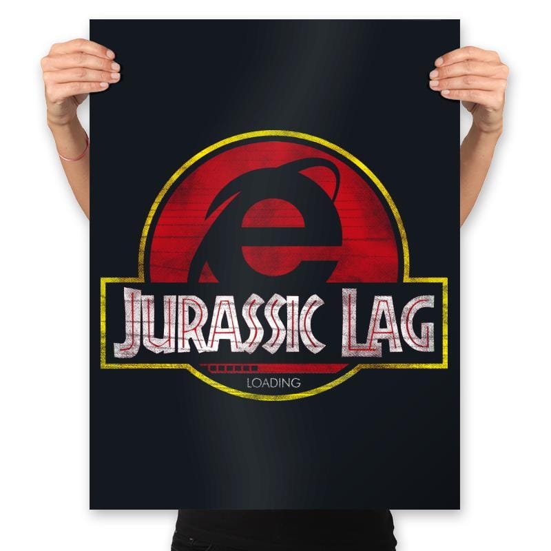 Jurassic Lag - Prints Posters RIPT Apparel 18x24 / Black