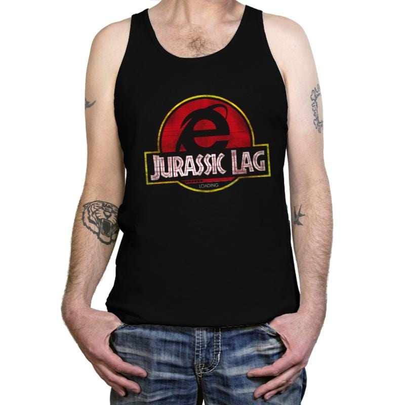 Jurassic Lag - Tanktop Tanktop RIPT Apparel X-Small / Black