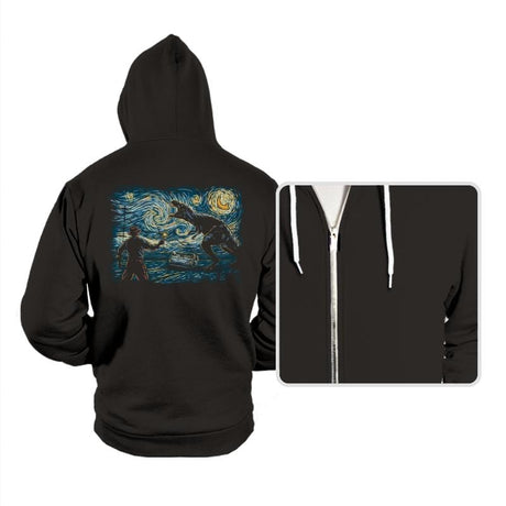 Jurassic Night - Hoodies Hoodies RIPT Apparel Small / Black