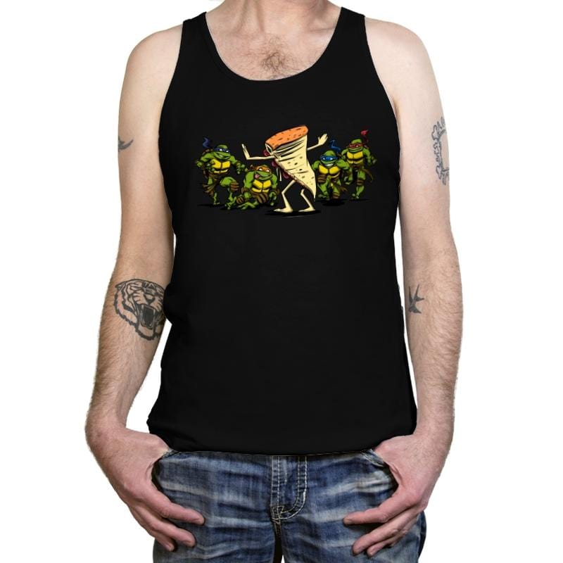 Jurassic Pizza - Tanktop Tanktop RIPT Apparel X-Small / Black