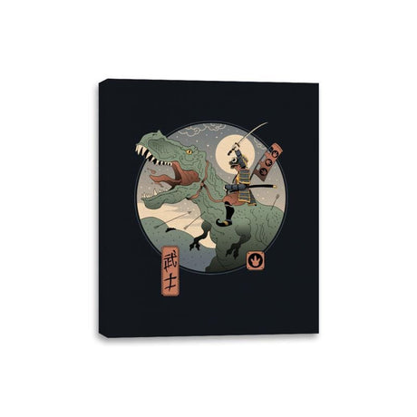 Jurassic Samurai - Canvas Wraps Canvas Wraps RIPT Apparel 8x10 / Black