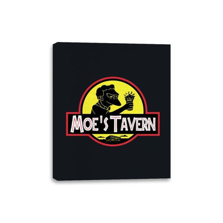 Jurassic Tavern - Canvas Wraps Canvas Wraps RIPT Apparel 8x10 / Black