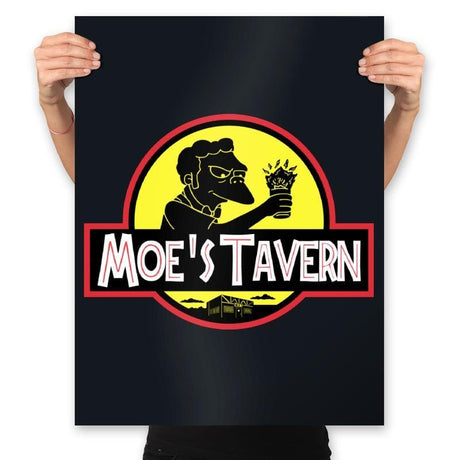 Jurassic Tavern - Prints Posters RIPT Apparel 18x24 / Black