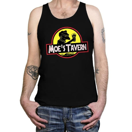 Jurassic Tavern - Tanktop Tanktop RIPT Apparel X-Small / Black