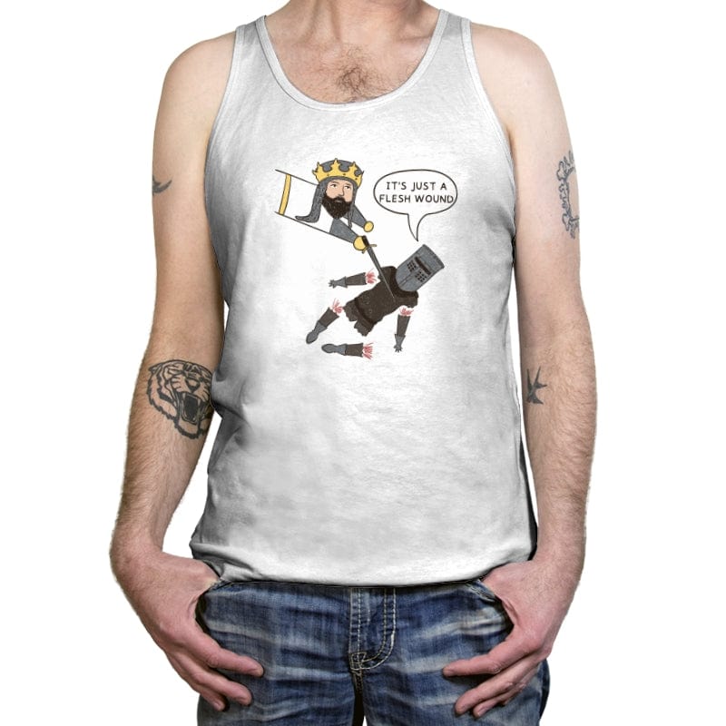 Just a Flesh Wound - Tanktop Tanktop RIPT Apparel X-Small / White