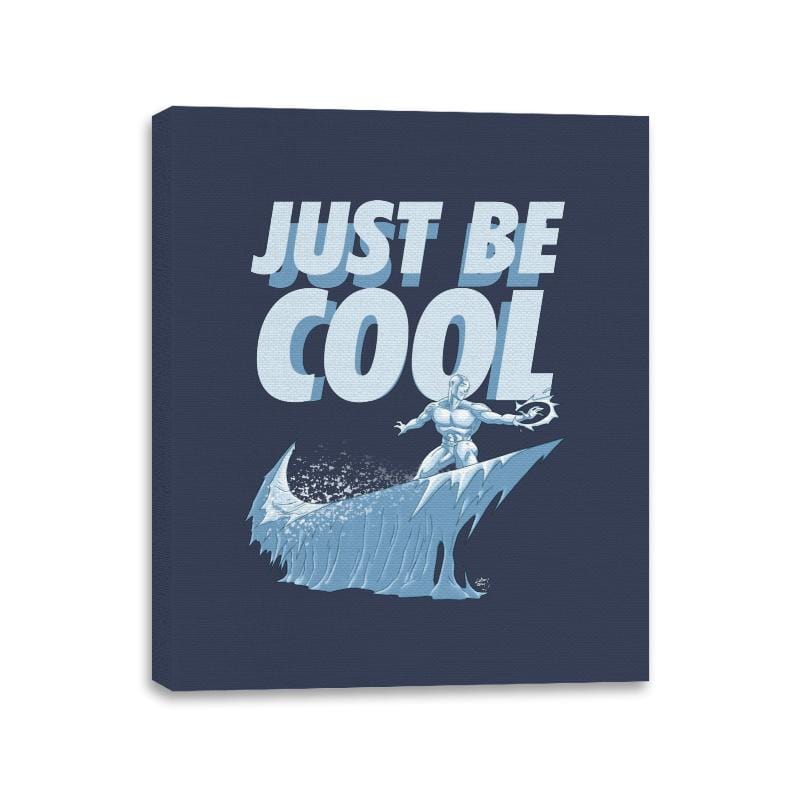 Just Be Cool - Canvas Wraps Canvas Wraps RIPT Apparel 11x14 / Navy