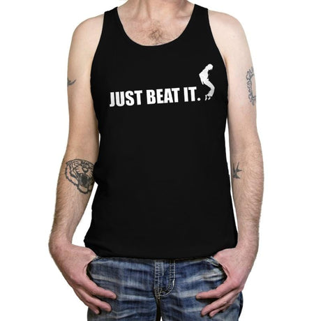 Just Beat It. - Tanktop Tanktop RIPT Apparel X-Small / Black