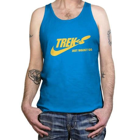 Just Boldly Go - Tanktop Tanktop RIPT Apparel X-Small / Teal