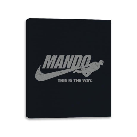 Just Mando It - Canvas Wraps Canvas Wraps RIPT Apparel 11x14 / Black