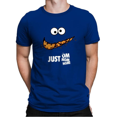 Just Om Nom Nom! - Mens Premium T-Shirts RIPT Apparel Small / Royal