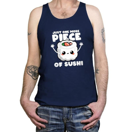 Just One More Piece of Sushi - Tanktop Tanktop RIPT Apparel X-Small / Navy