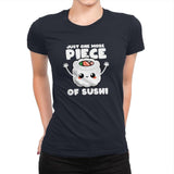 Just One More Piece of Sushi - Womens Premium T-Shirts RIPT Apparel Small / Midnight Navy