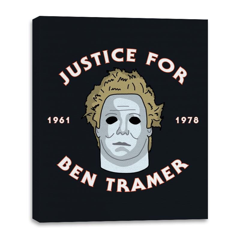 Justice For Ben Tramer - Canvas Wraps Canvas Wraps RIPT Apparel 16x20 / Black