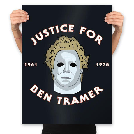 Justice For Ben Tramer - Prints Posters RIPT Apparel 18x24 / Black