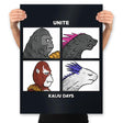 Kaiju Days - Prints Posters RIPT Apparel 18x24 / Black