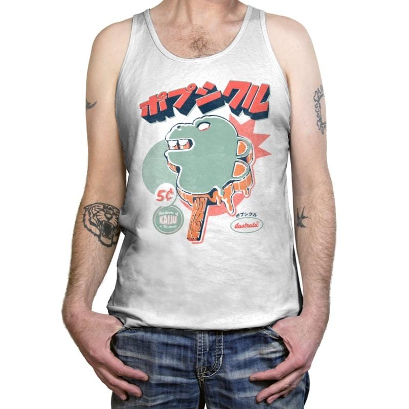 Kaiju Ice Pop - Tanktop Tanktop RIPT Apparel X-Small / White