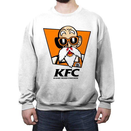 Kame FC - Crew Neck Sweatshirt Crew Neck Sweatshirt RIPT Apparel Small / White