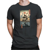 Kame Kame Ukiyo-e - Mens Premium T-Shirts RIPT Apparel Small / Heavy Metal