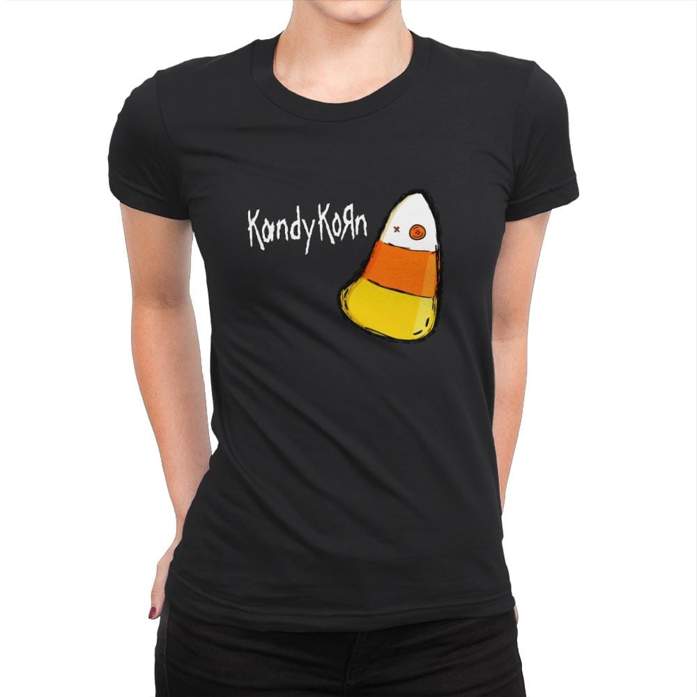 Kandy Korn - Womens Premium T-Shirts RIPT Apparel Small / Black