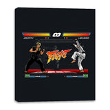 Karate Fighter - Canvas Wraps Canvas Wraps RIPT Apparel 16x20 / Black