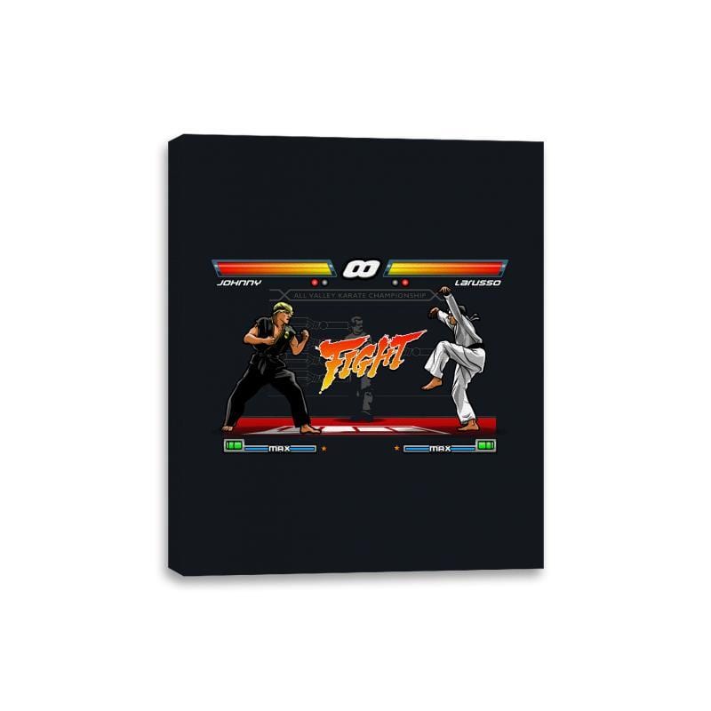 Karate Fighter - Canvas Wraps Canvas Wraps RIPT Apparel 8x10 / Black