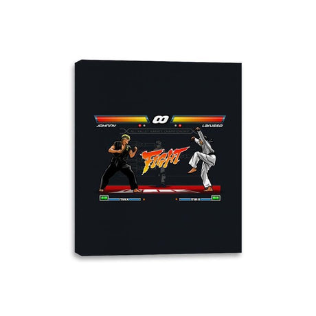 Karate Fighter - Canvas Wraps Canvas Wraps RIPT Apparel 8x10 / Black