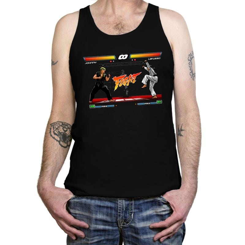 Karate Fighter - Tanktop Tanktop RIPT Apparel X-Small / Black