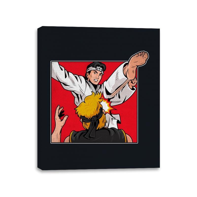 Karate Slap - Canvas Wraps Canvas Wraps RIPT Apparel 11x14 / Black