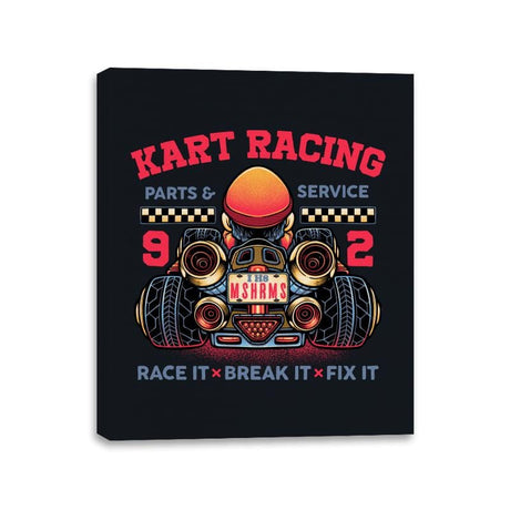 Kart Racing - Canvas Wraps Canvas Wraps RIPT Apparel 11x14 / Black