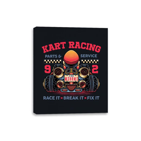 Kart Racing - Canvas Wraps Canvas Wraps RIPT Apparel 8x10 / Black