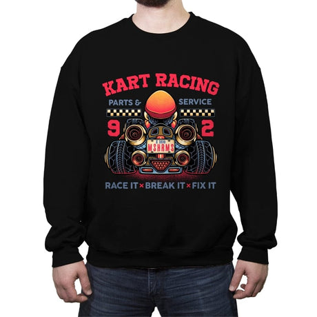 Kart Racing - Crew Neck Sweatshirt Crew Neck Sweatshirt RIPT Apparel Small / Black