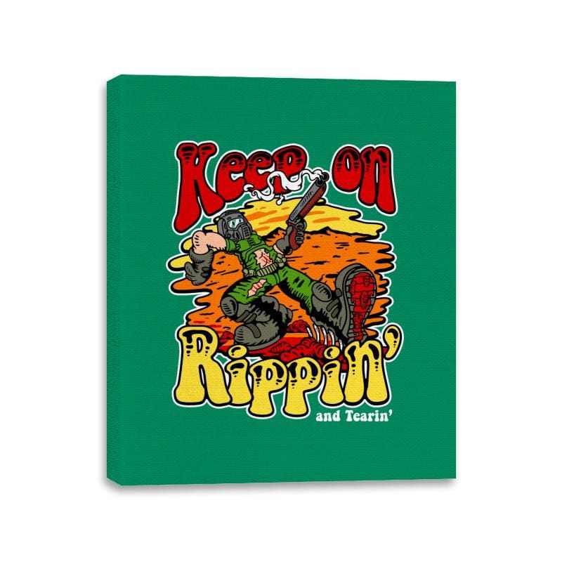 Keep on Rippin' - Canvas Wraps Canvas Wraps RIPT Apparel 11x14 / Kelly