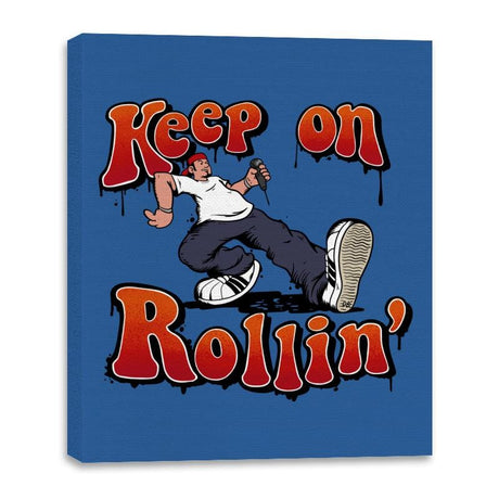 Keep on Rollin' - Canvas Wraps Canvas Wraps RIPT Apparel 16x20 / Royal