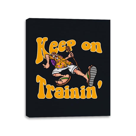 Keep On Trainin - Canvas Wraps Canvas Wraps RIPT Apparel 11x14 / Black