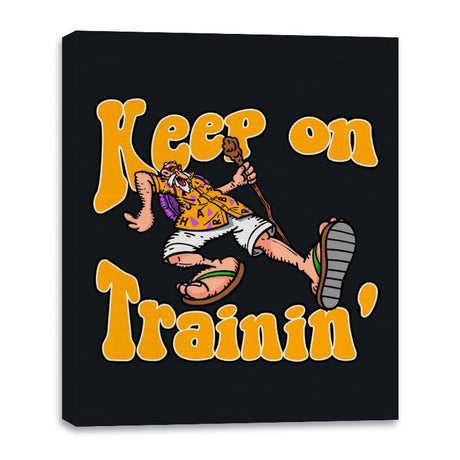 Keep On Trainin - Canvas Wraps Canvas Wraps RIPT Apparel 16x20 / Black